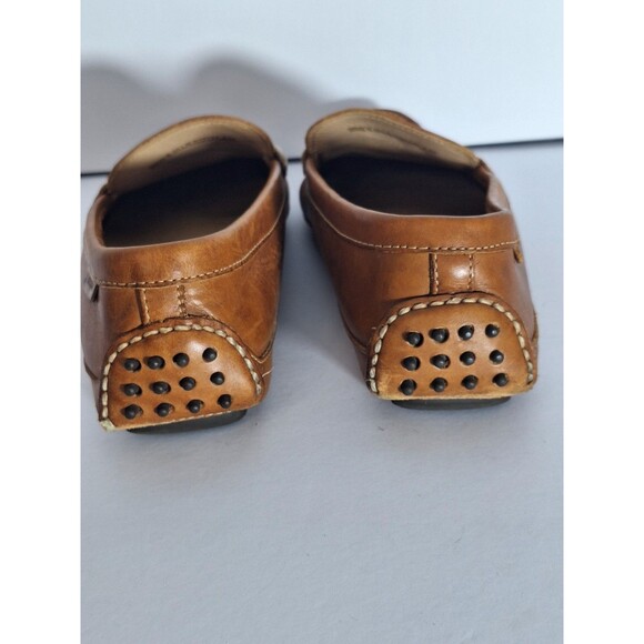 Cole Haan Grant Canoe Leather Penny Loafers Driving Shoes Men 10.5M Brown Casual - Picture 4 of 11